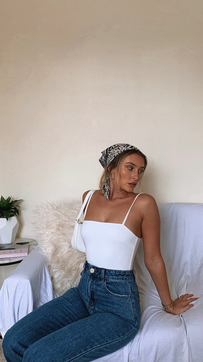 Amos Bodysuit White