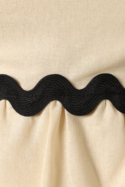 Mollymook Top Cream Black