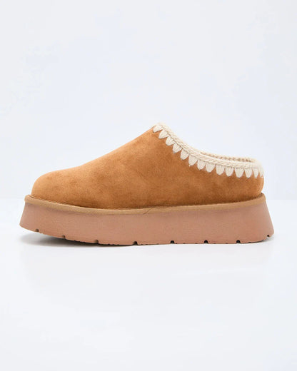 Emberlane Embroidered Platform Mules