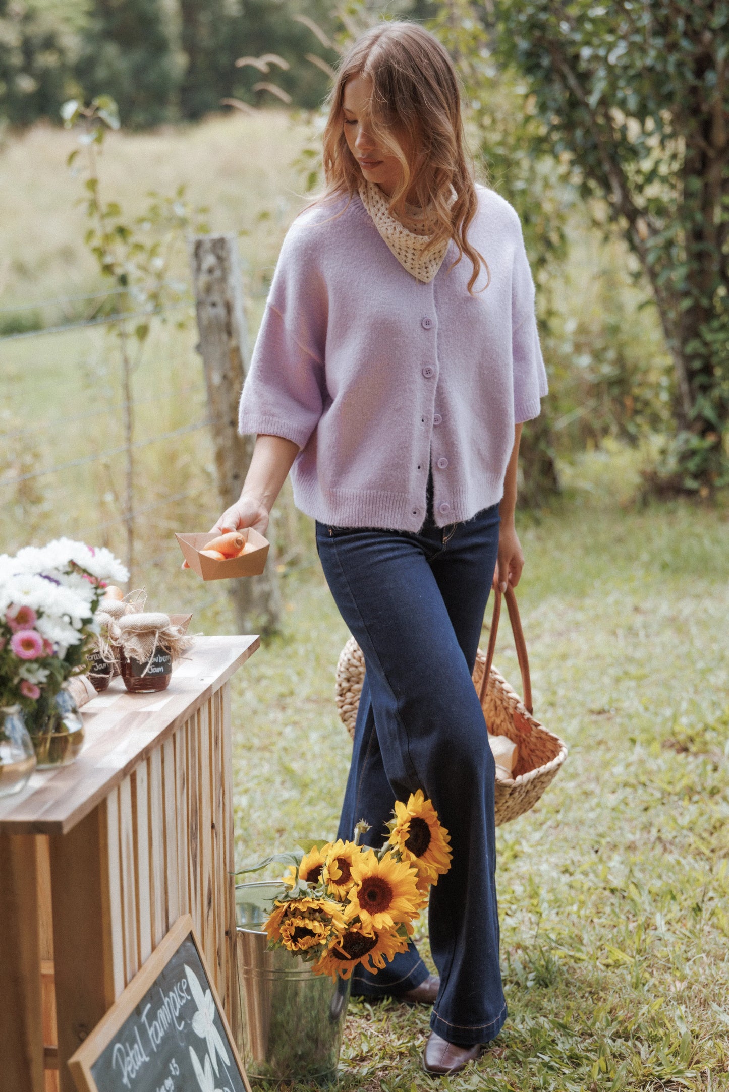 Lilith Knit Top Lilac