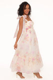Floret Midi Dress Yellow Floral