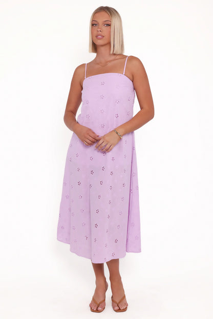 Narcissa Strapless Maxi Dress Lilac
