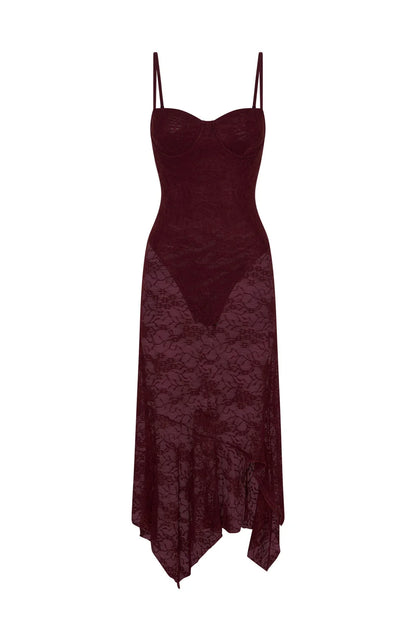 Darling Girl Midi Dress Port