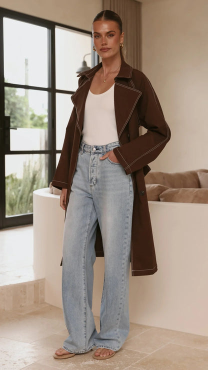 Cora Trench Coat Brown