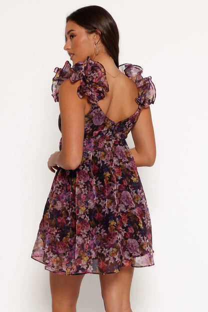 Fiorella Mini Dress Plum Floral