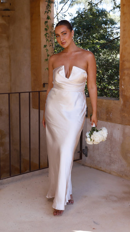Valerie Maxi Dress Champagne