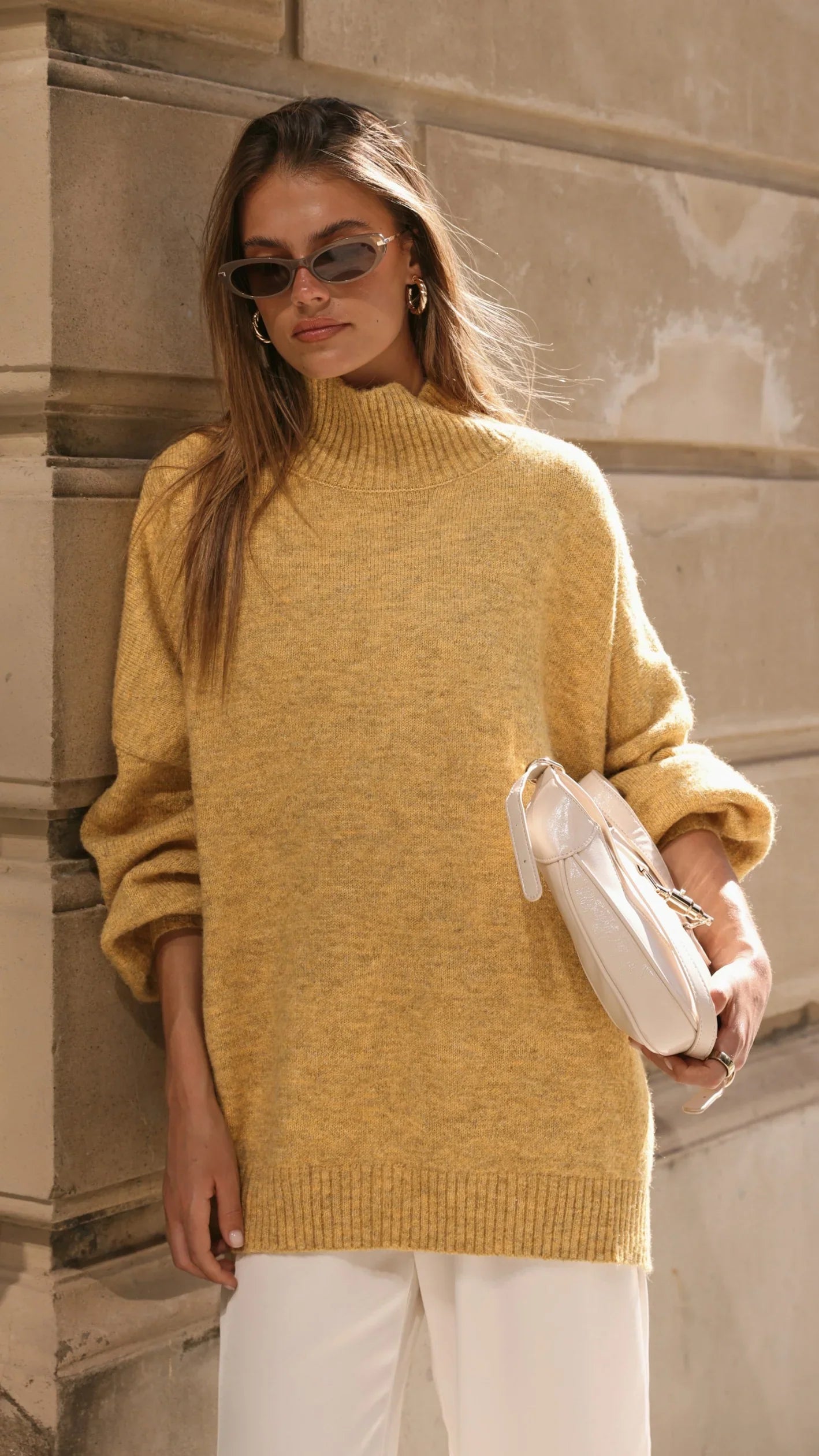 Harita Knitted Sweater Mustard