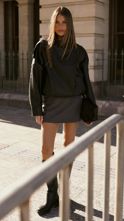 Asher Bomber Jacket Black