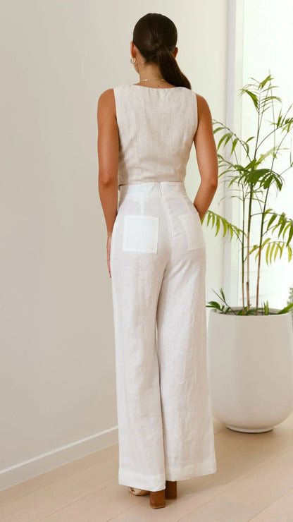 Karah Pants White