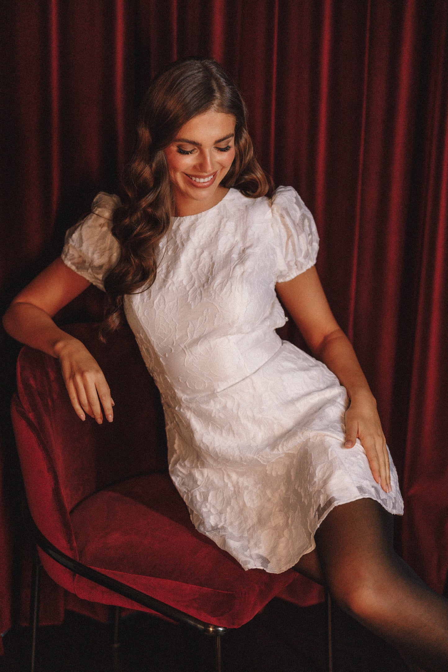 Kimmy Backless Mini Dress White