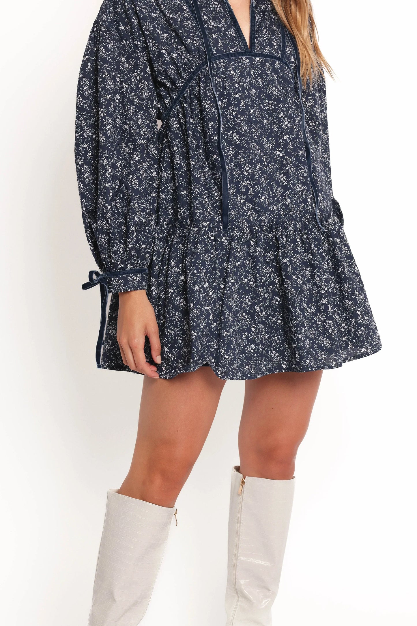 Brooklyn Mini Dress Blue Floral