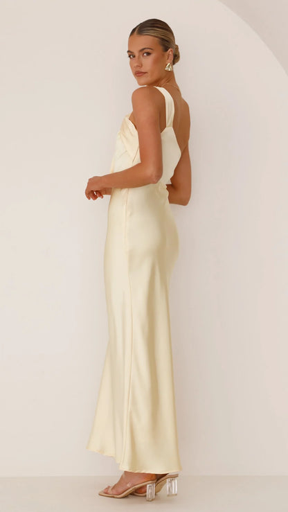 Greta Maxi Dress Lemon