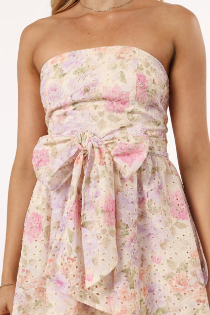 Kitura Mini Dress Pink Floral
