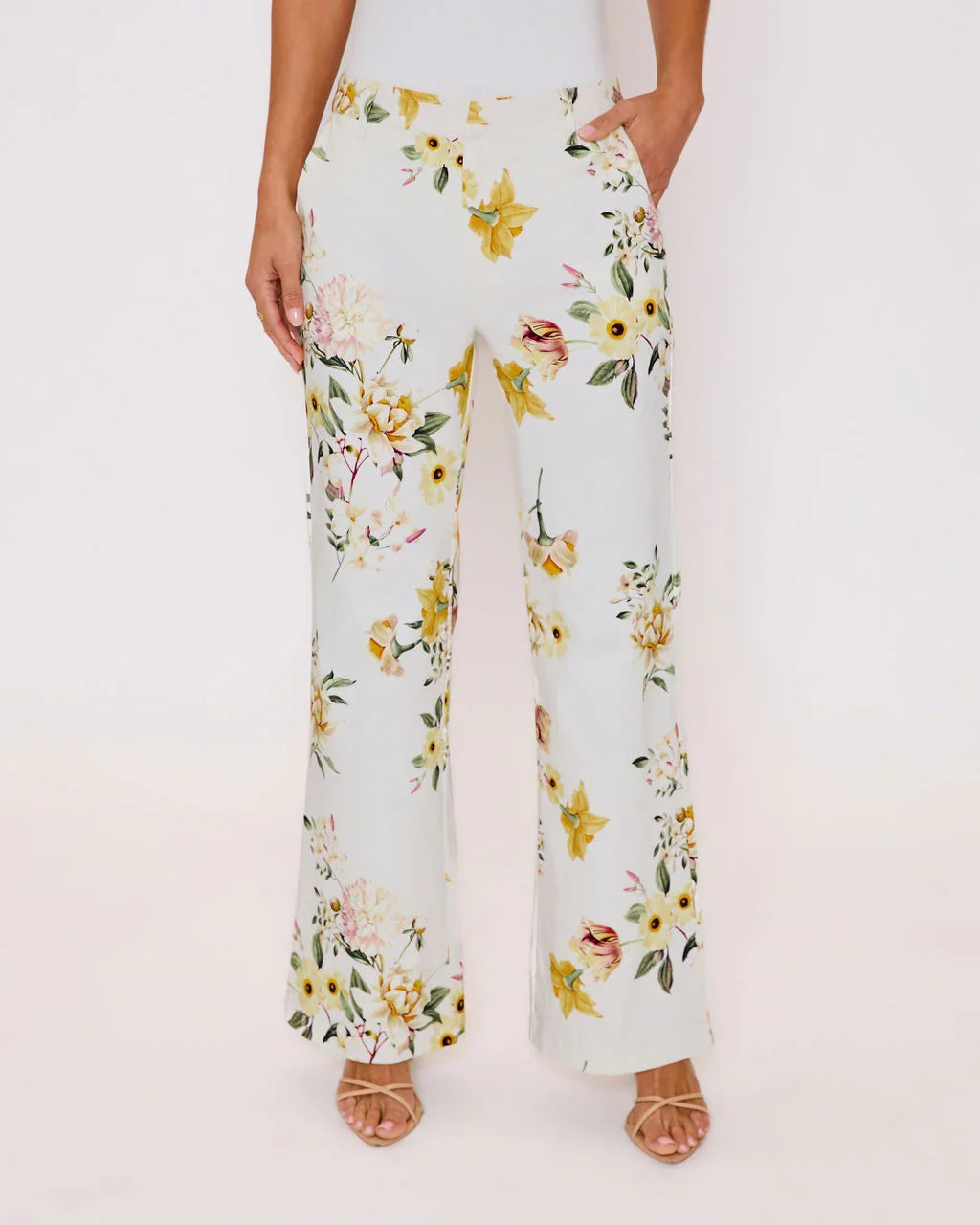 Honey Morning Floral Print Pants