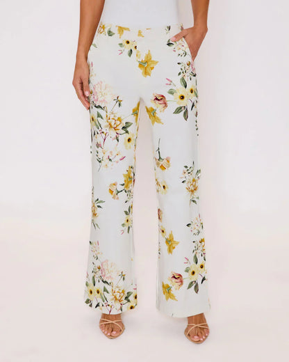 Honey Morning Floral Print Pants