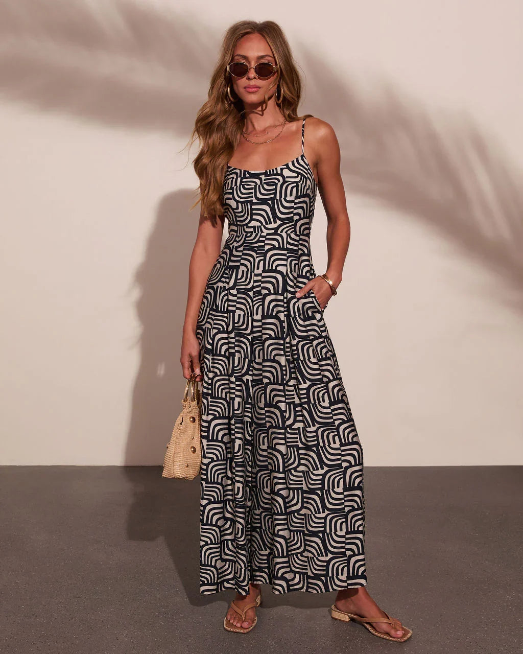 Seaside Darling Abstract Print Jumpsuit