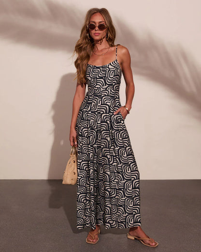 Seaside Darling Abstract Print Jumpsuit