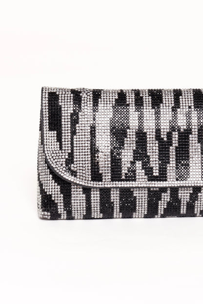 Zara Embellished Bag Zebra