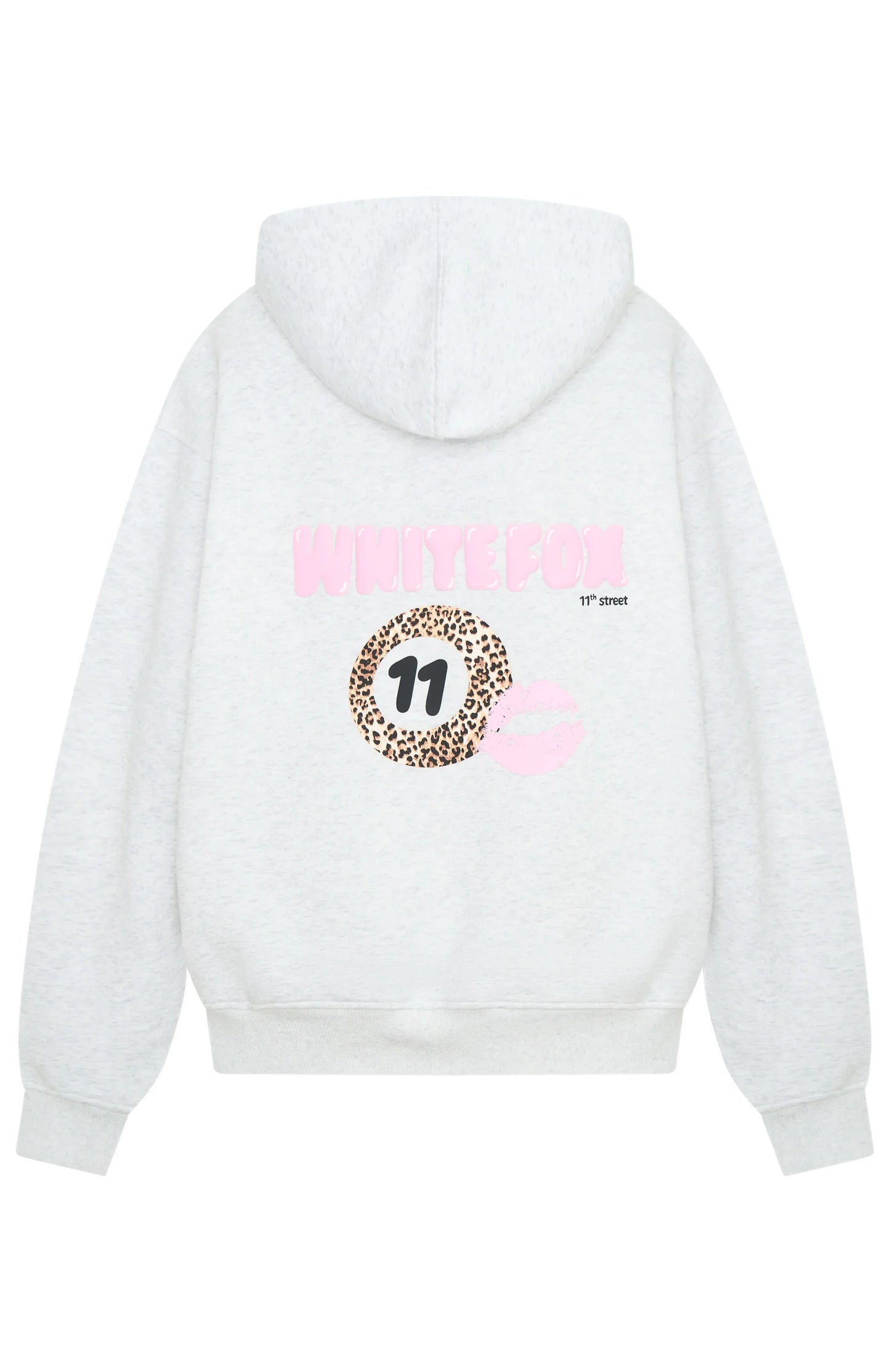 11th Street Shes So Lucky Oversized Hoodie Leopard Splice
