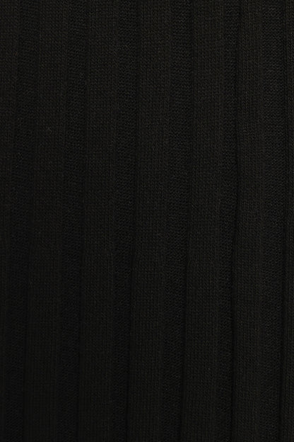 Carson Knit Midi Skirt Black