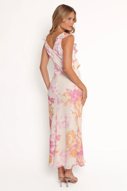 Kaori Midi Dress Pink Floral