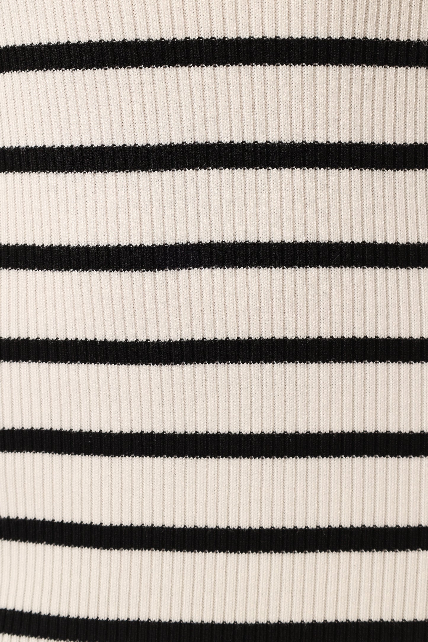 Ashyton Striped Midi Dress White Black