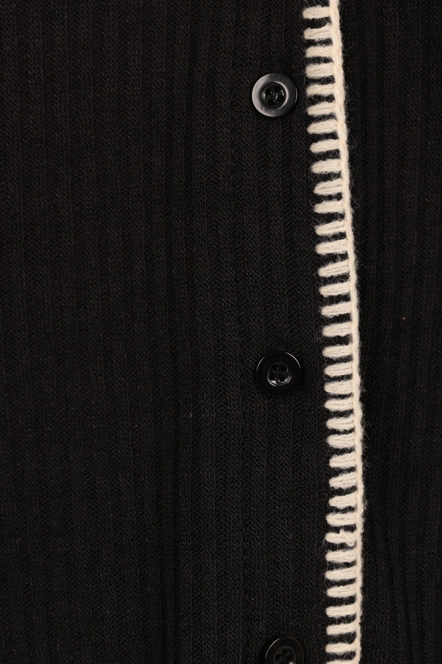 Essen Knit Shirt Set Black Cream