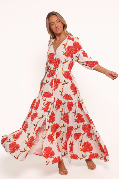 Kelda Dress Red Floral