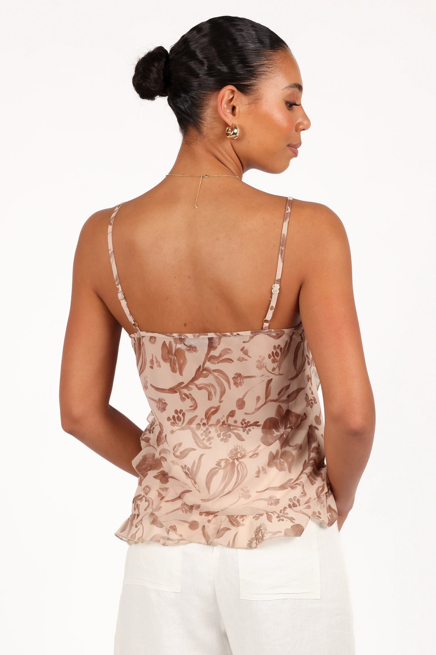 Gabrielle Ruffle Top Wild Orchid