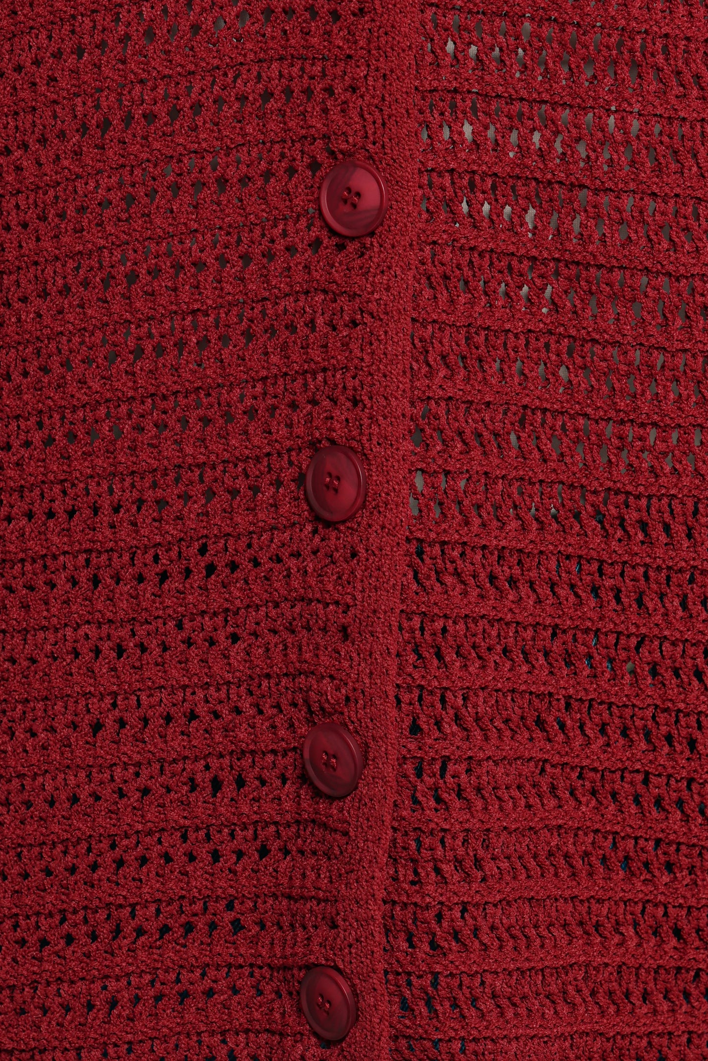 Lyra Large Collar Cardigan Burgundy