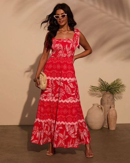 Sarai Tropical Maxi Dress