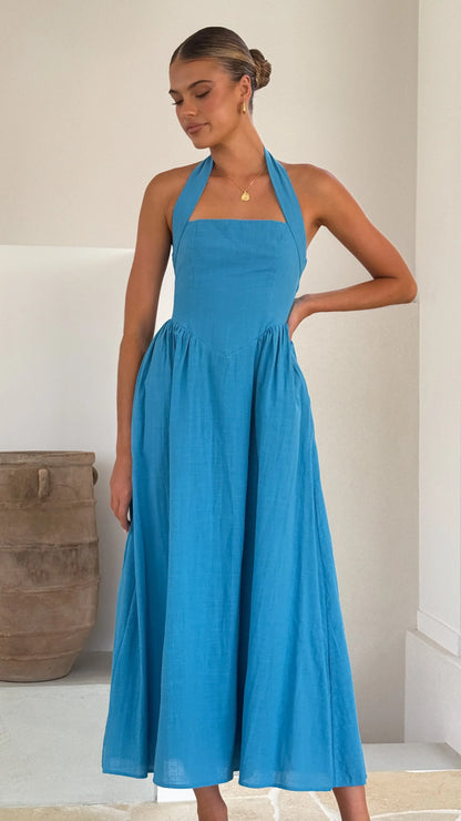 Caden Maxi Dress Cobalt Blue