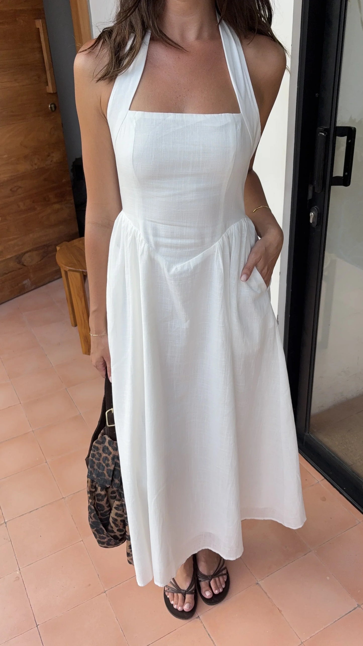 Caden Maxi Dress White