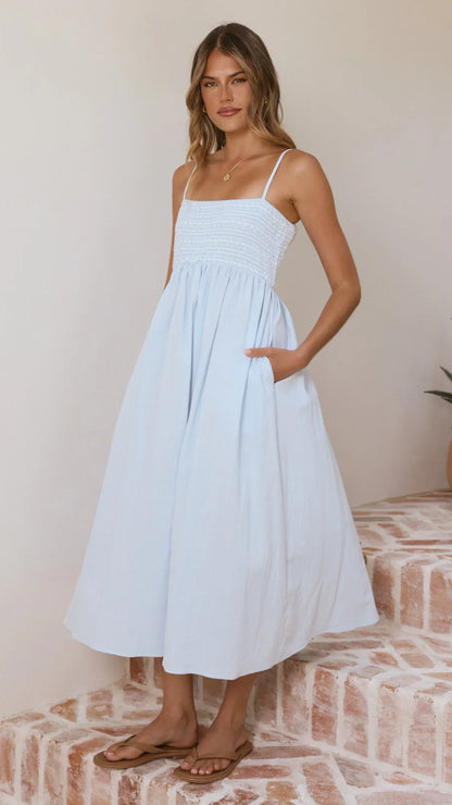 Kinsley Midi Dress Blue
