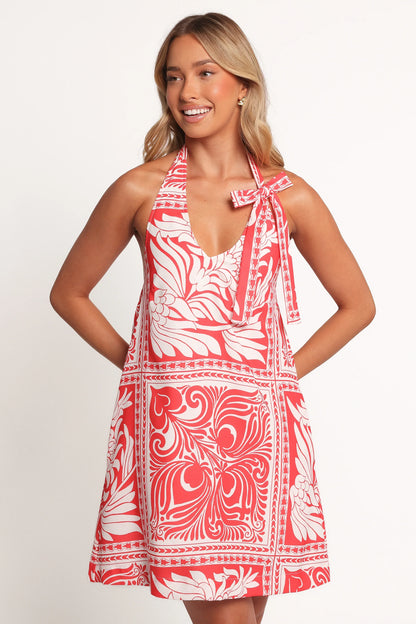 Nicoletta Mini Dress Red