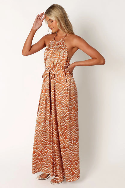 Hilton Jumpsuit Rust
