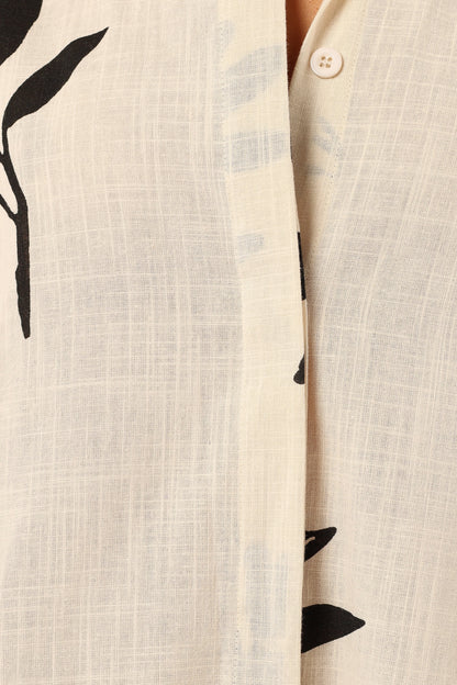 Sebastian Romper White Black Print
