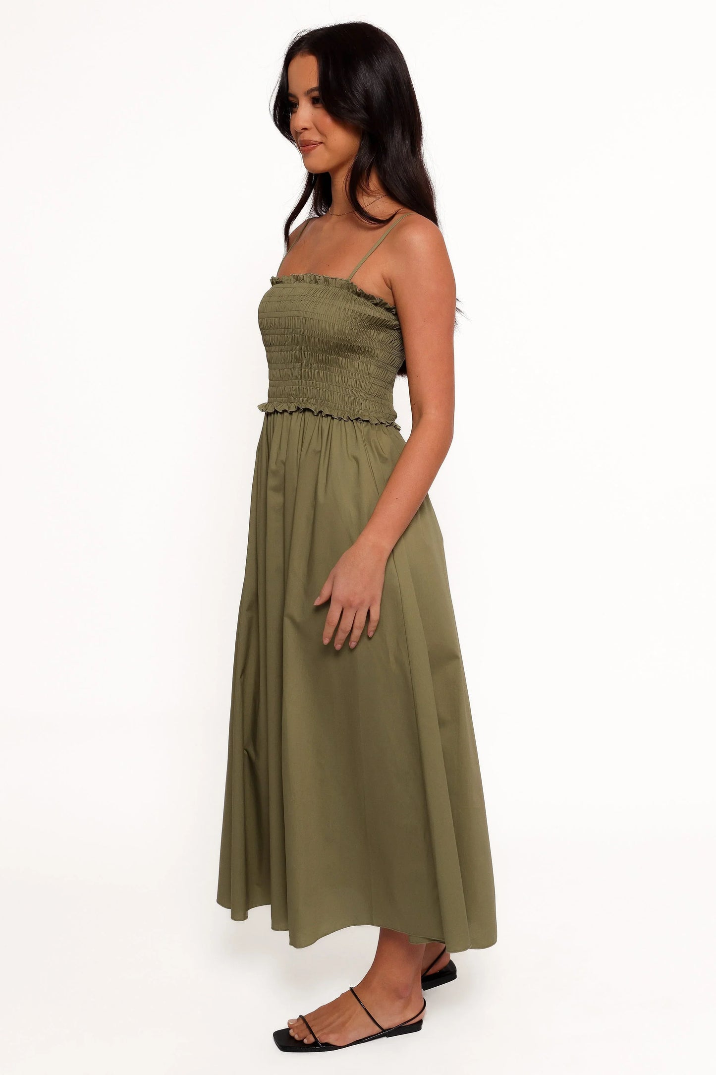 Nigella Maxi Dress Olive Green