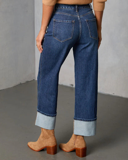Ashland Stretch High Rise Straight Leg Jeans