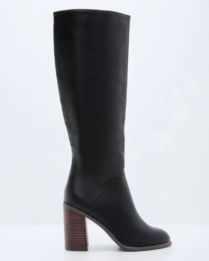 Always Here Block Heel Knee High Boots