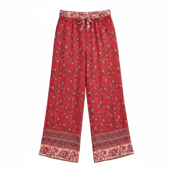 Crimson Meadow Boho Wide Leg Pants