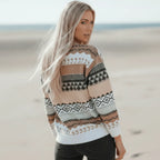 Boho Inspired Knit Pullover Sweater