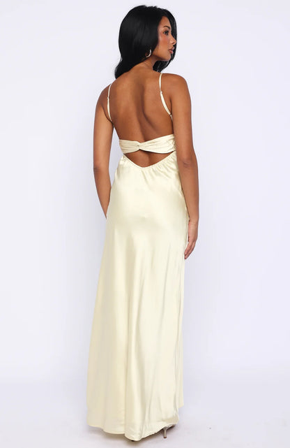 Change Locations Maxi Dress Lemon