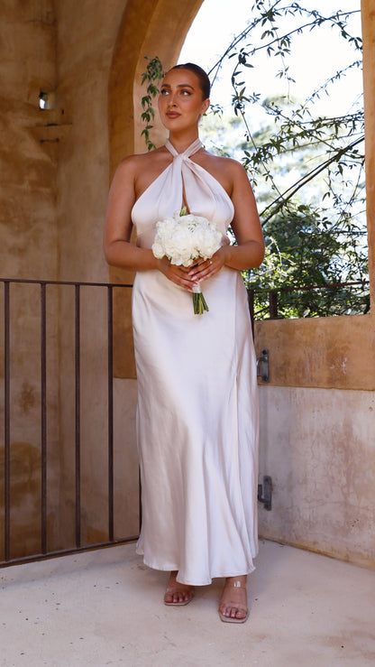 Amalia Maxi Dress Champagne