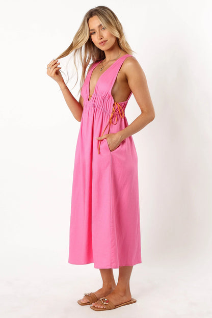 Lydia Midi Dress Pink