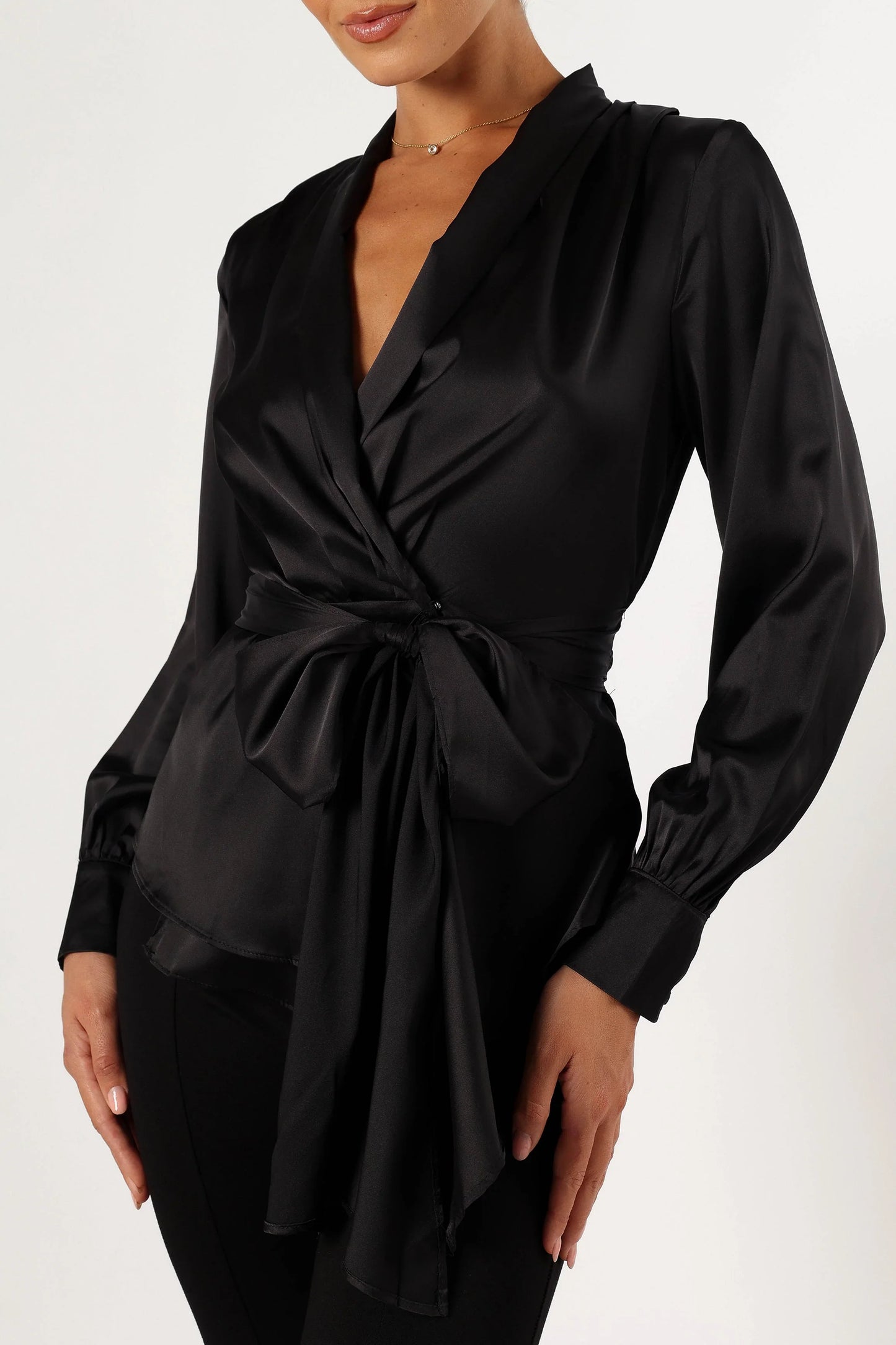 Aydin Wrap Top Black