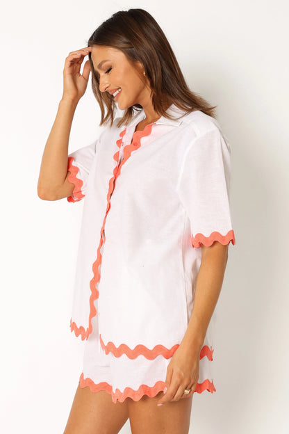 Harry Shirt White Melon