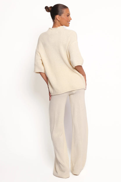 Remii Knit Pant Set Ivory