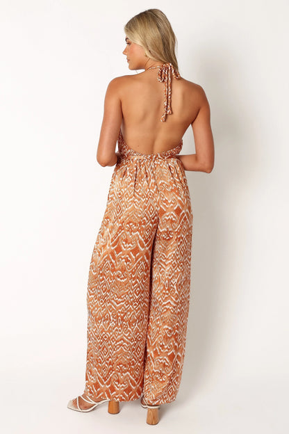 Hilton Jumpsuit Rust