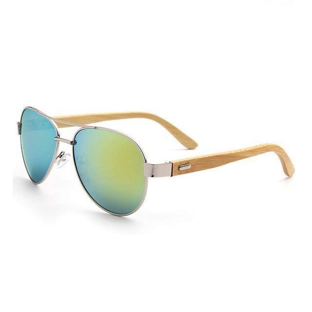 Bamboo Aviator Sunglasses 7 Colors